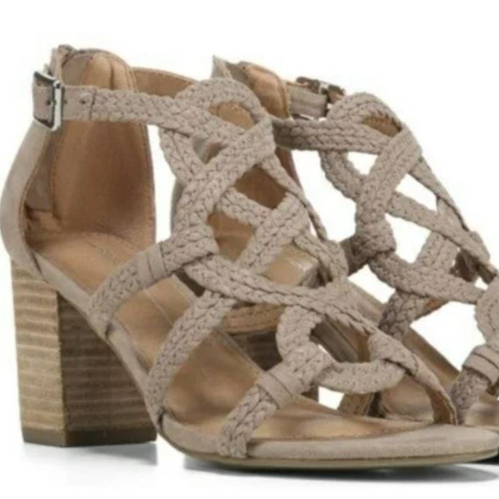 REPORT Paula Sandal Block Heel Womens Size 8